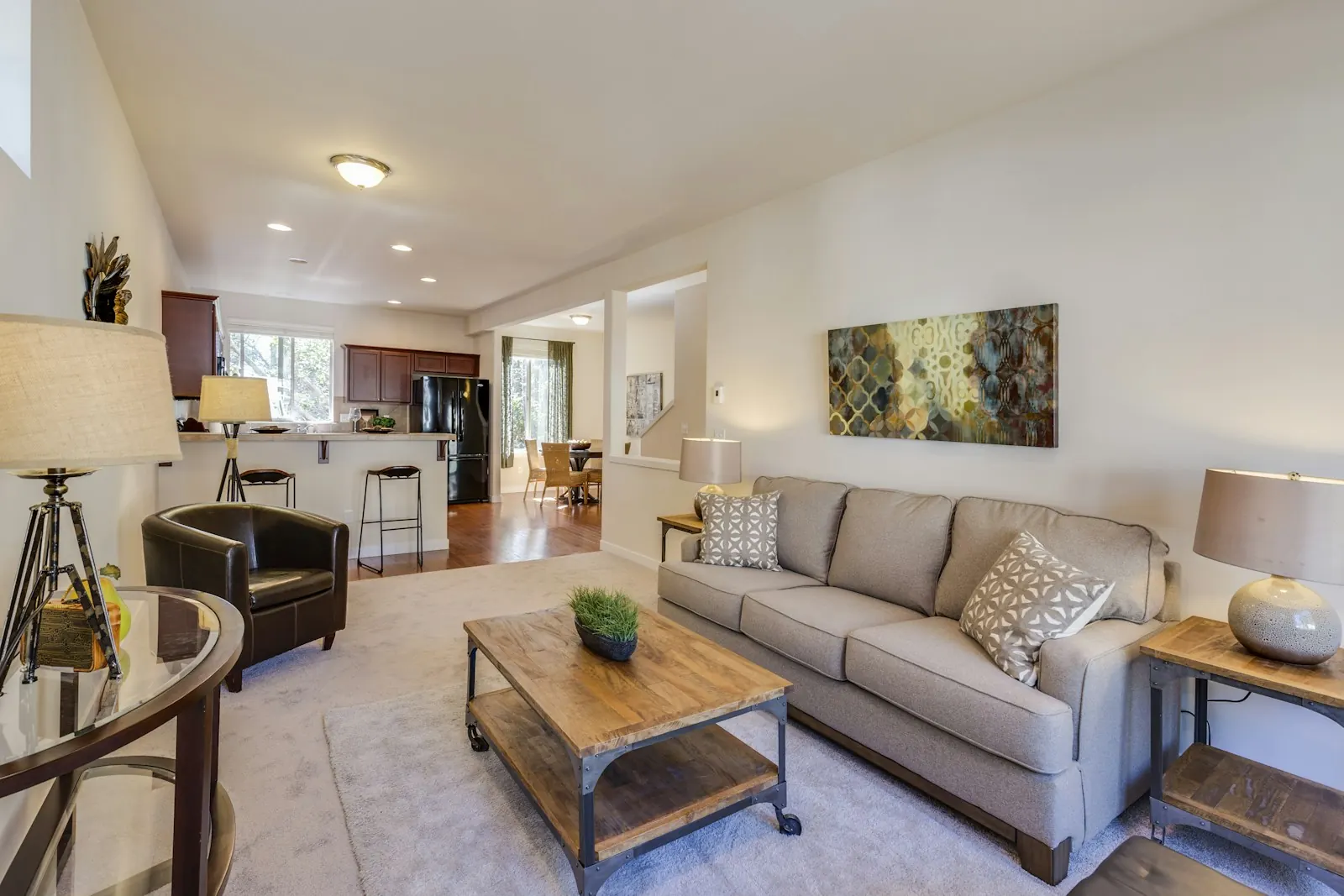 Living room interior with natural light (sample image)