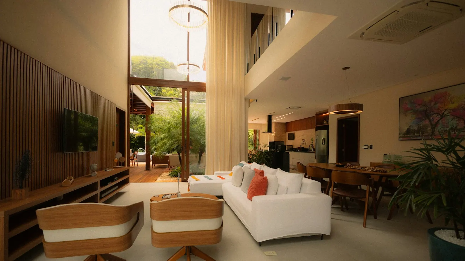 Spacious open-plan living room (sample image)